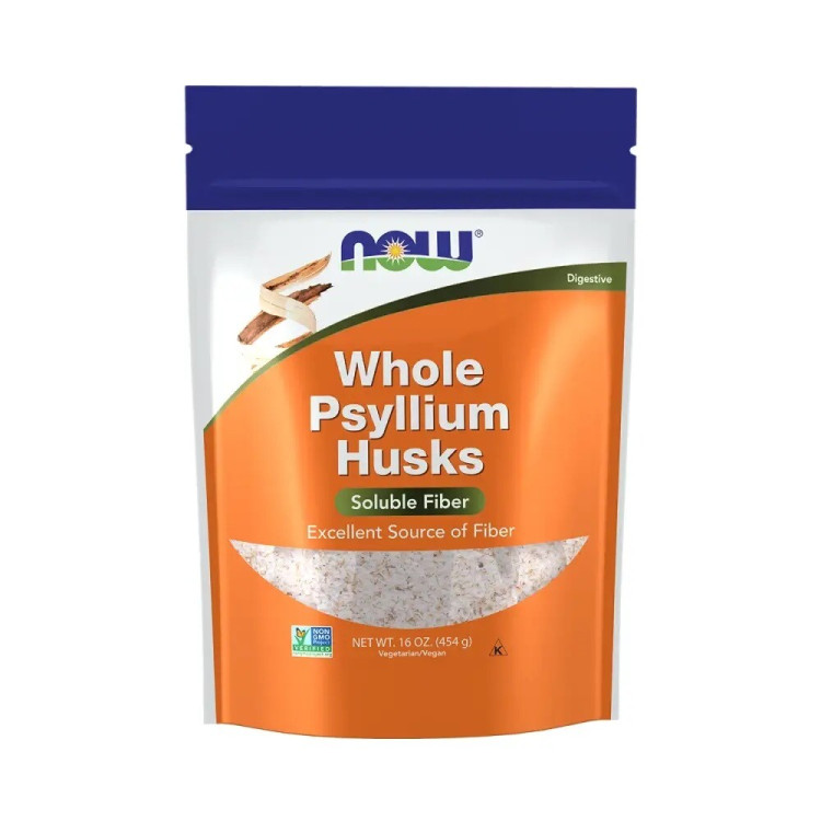 Now Foods Hele Psylliumskaller, 454 gram