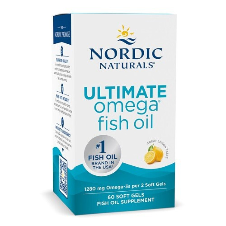 Nordic Naturals Ultimate Omega 1280 mg, Lemon, 60 kapsler