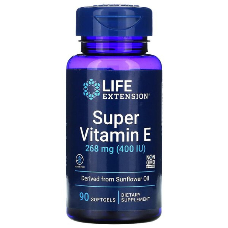 Life Extension Super Vitamin E, 268 mg, 90 kapsler