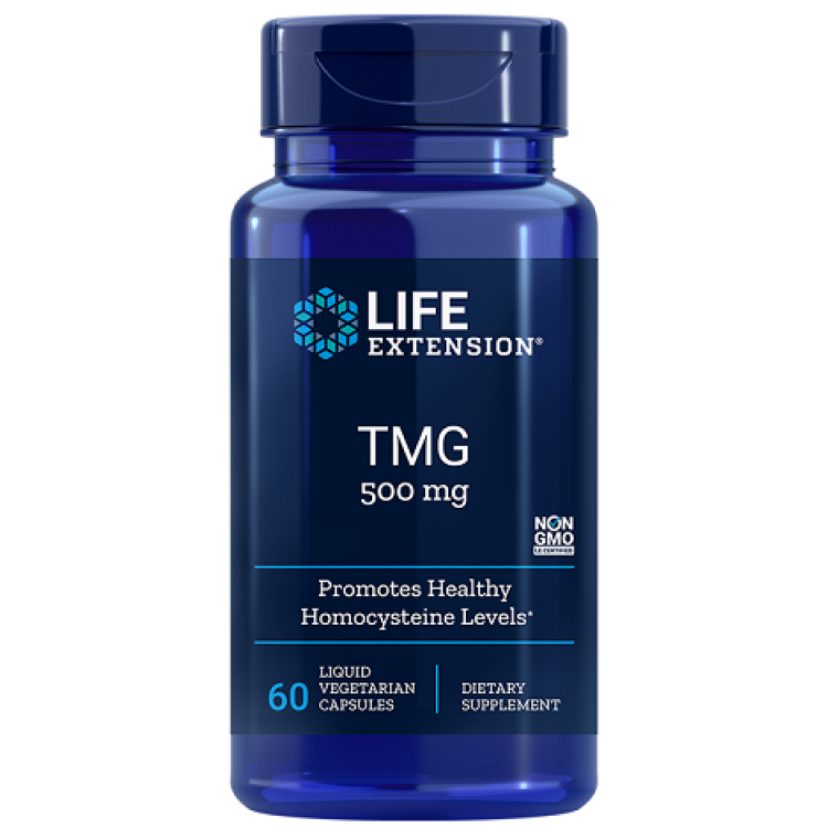 Life Extension TMG, 500 mg, 60 flydende kapsler
