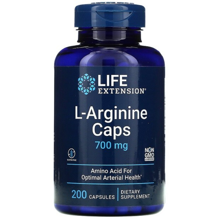 Life Extension L-Arginin, 700 mg, 200 kapsler