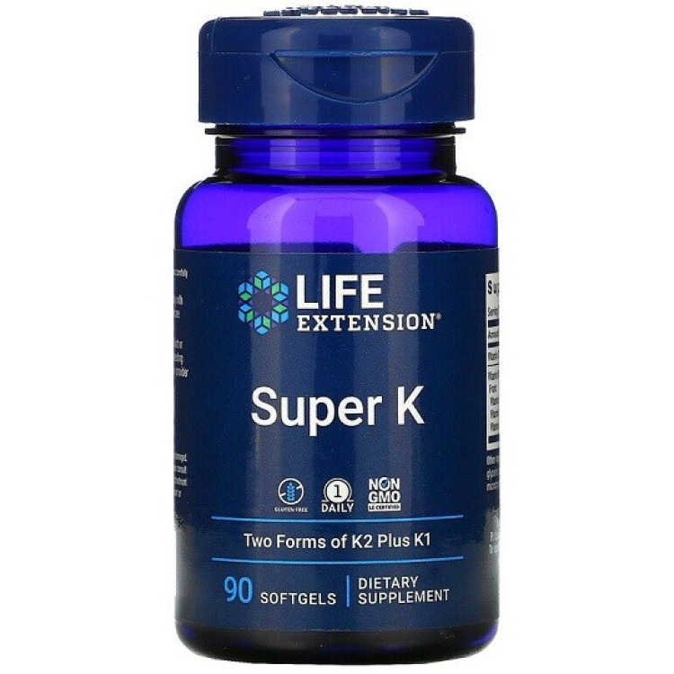 Life Extension Super K, 90 kapsler