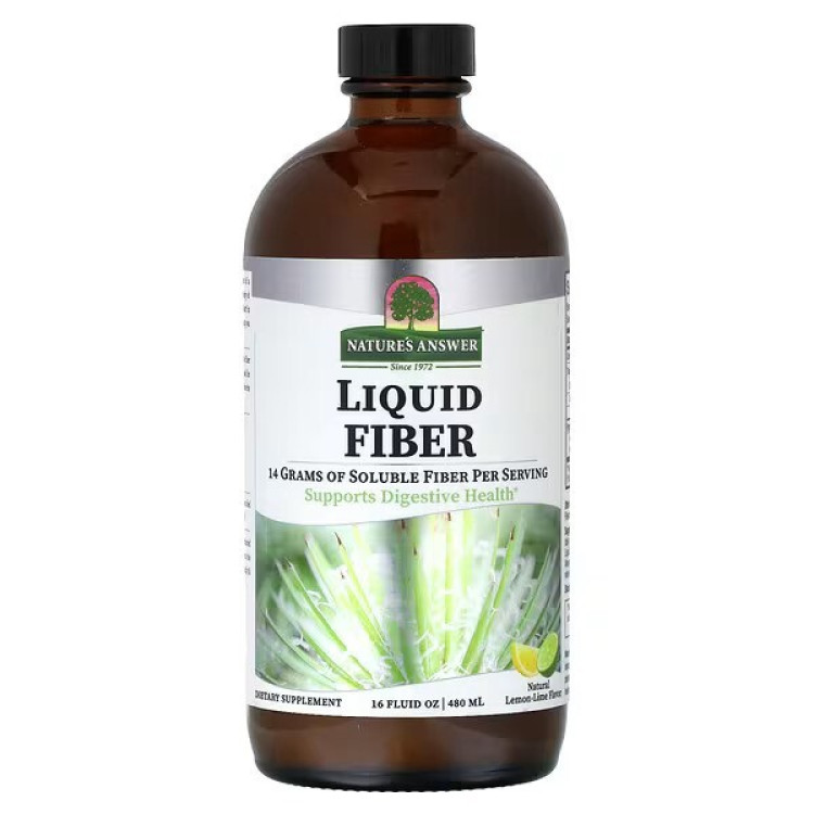 Nature's Answer Flydende Fiber, Lemon-Lime, 480 ml