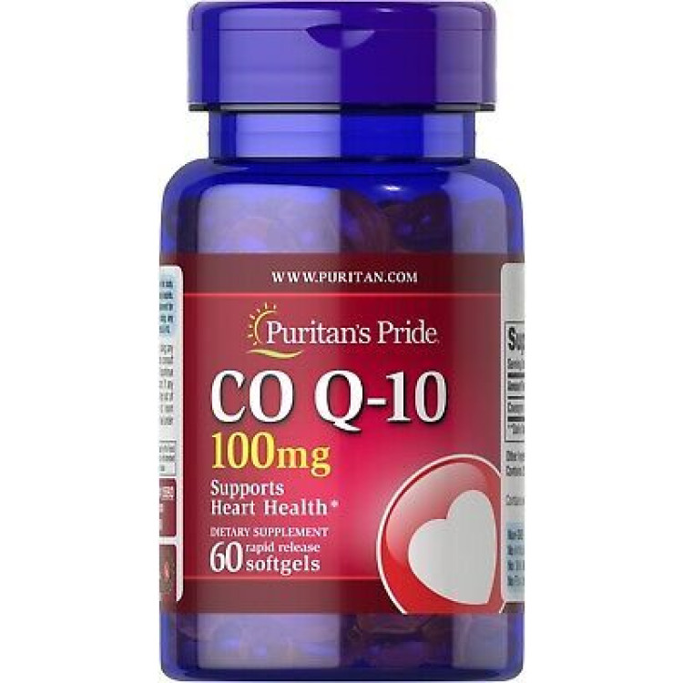 Puritans Pride CoQ10, 100 mg, 60 kapsler