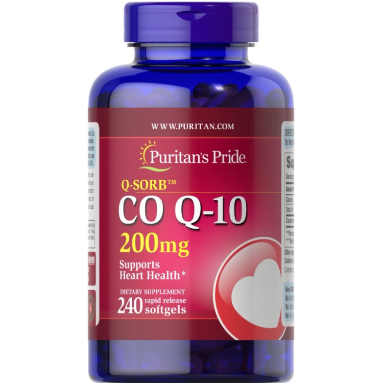 Puritans Pride CoQ10, 200 mg, 240 kapsler