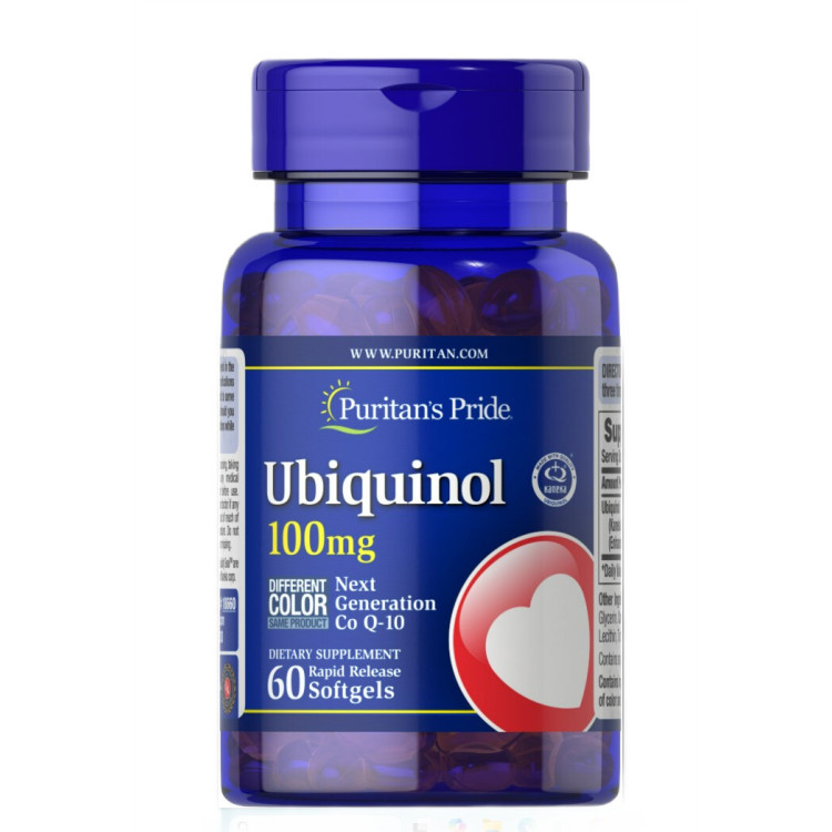 Puritans Pride Ubiquinol, 100 mg, 60 kapsler