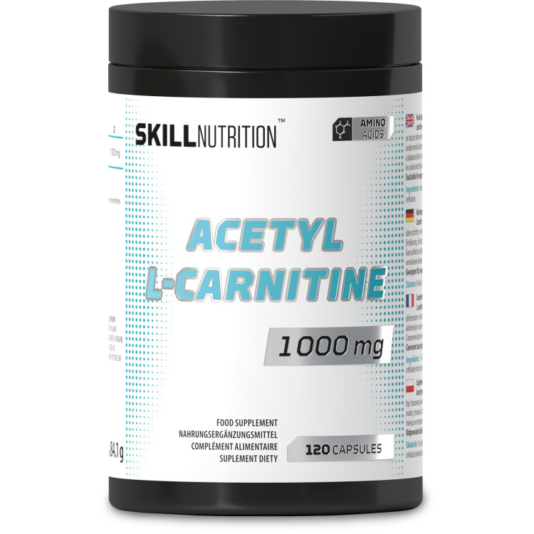 Skill Nutrition Acetyl L-Carnitin, 1000 mg, 120 vegankapsler