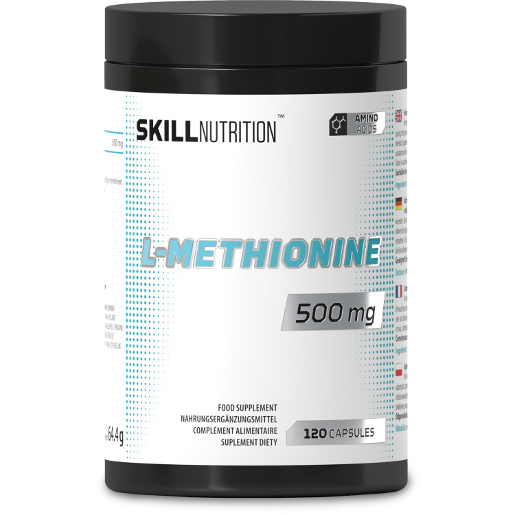 Skill Nutrition L-Methionin 500 mg, 120 vegankapsler