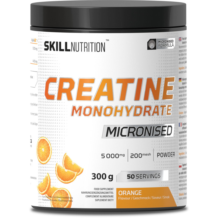 Skill Nutrition Mikroniseret Kreatin Monohydrat med smag, 300 gram
