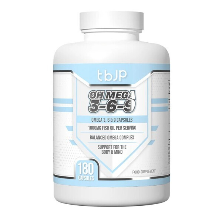 Trained by JP Omega 3-6-9, 180 kapsler