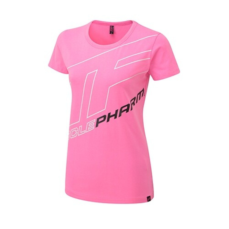 Musclepharm Sportswear Dame Outline Logo Tee, hot pink