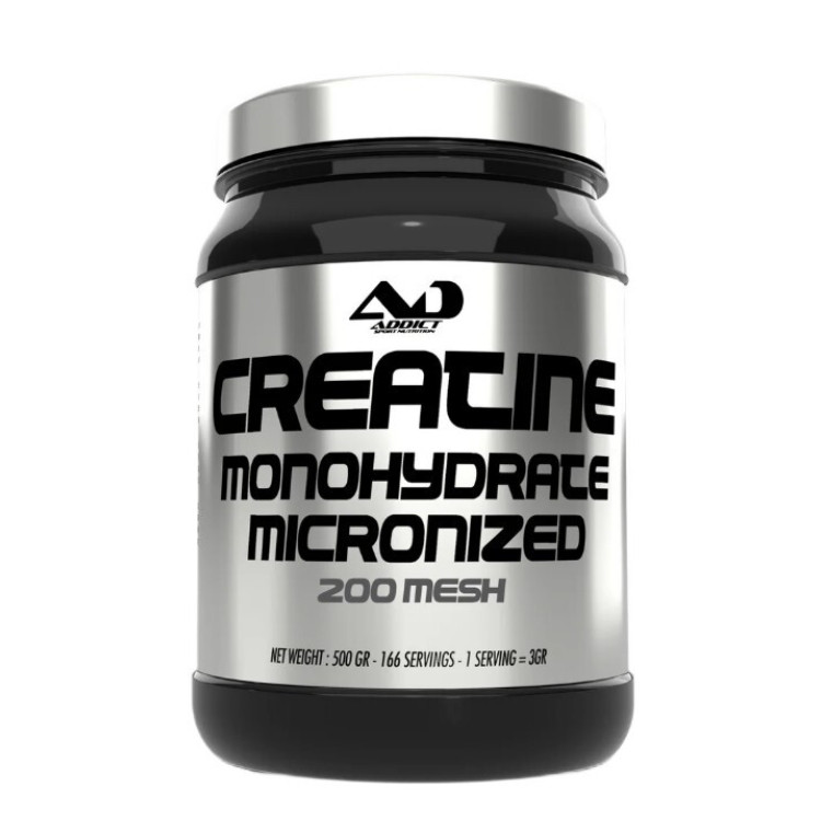 Addict Sport Nutrition Kreatin Monohydrat Mikroniseret 200 Mesh, 500 gram