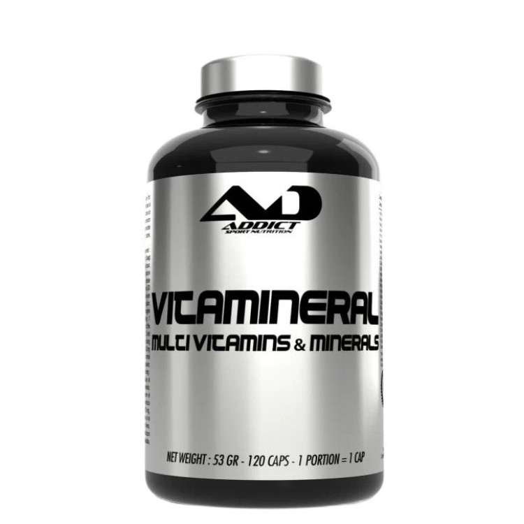 Addict Sport Nutrition Vitamineral, 120 kapsler