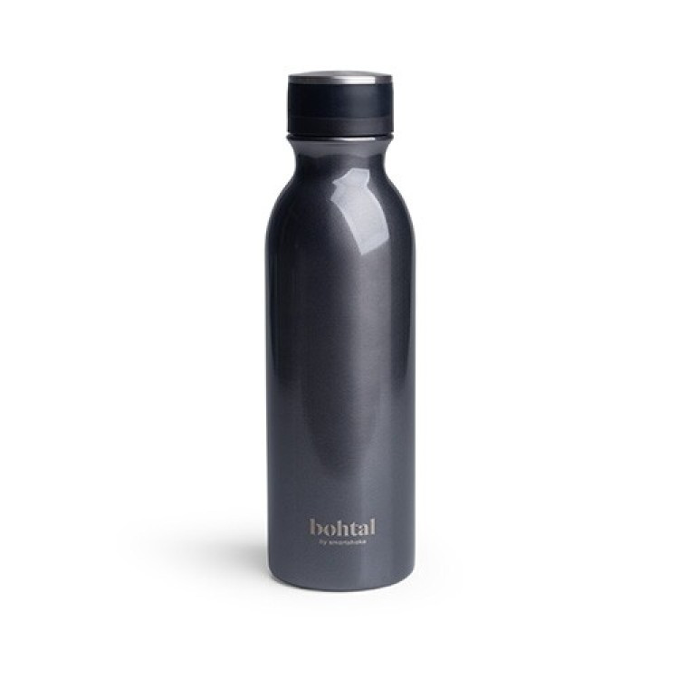 Smartshake Bohtal Isoleret Flaske, Metallisk Grå, 600 ml
