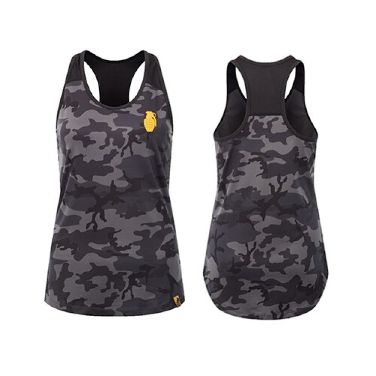Grenade Sportswear Dame Tank, camo/sort