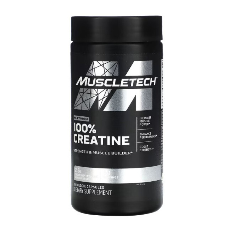 Muscletech Platinum 100% Kreatin, 100 kapsler