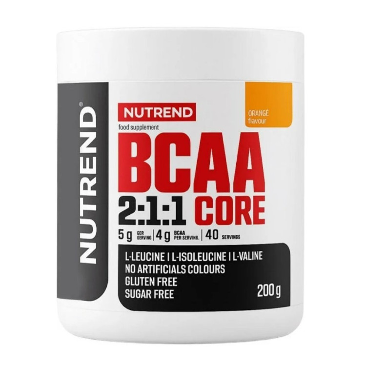 Nutrend BCAA 2:1:1 Core, Orange, 200 gram