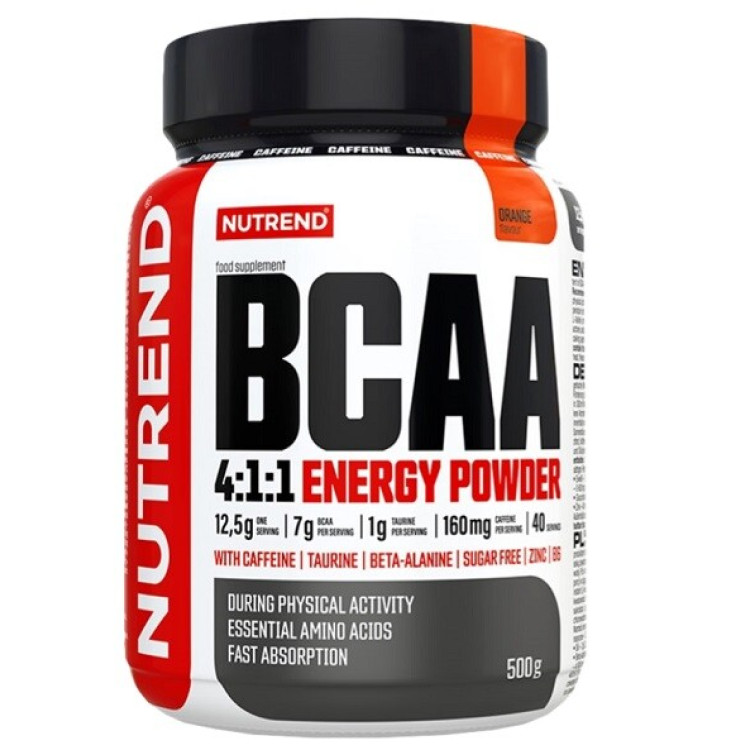 Nutrend BCAA 4:1:1 Energy pulver, 500 gram
