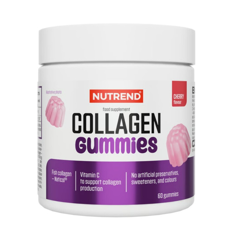 Nutrend Kollagen Gummies, Kirsebær, 60 gummies