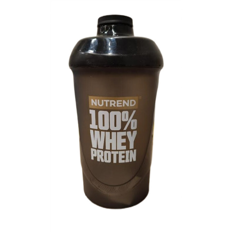 Nutrend Shaker 100% Whey Protein, Sort, 600 ml