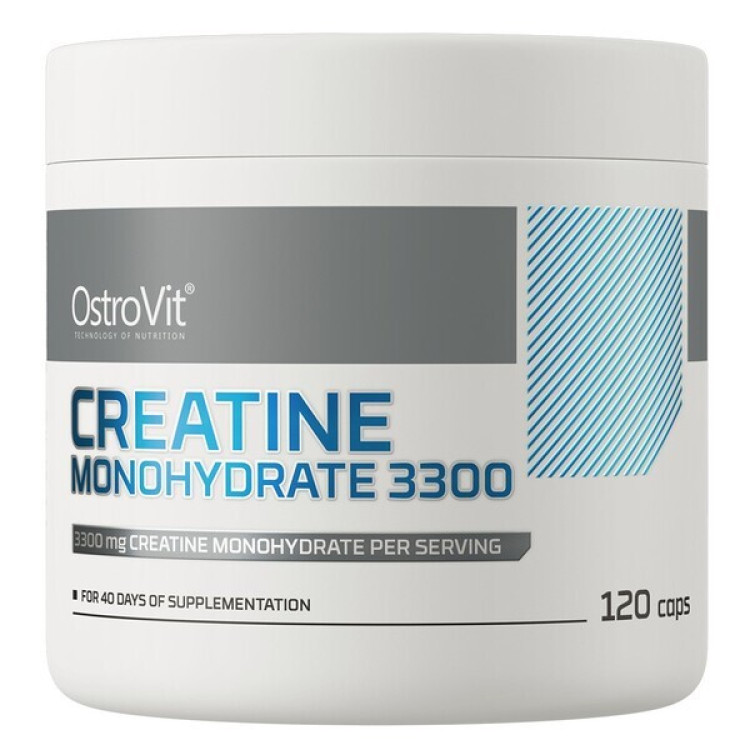 OstroVit Kreatin Monohydrat 3300, 120 kapsler