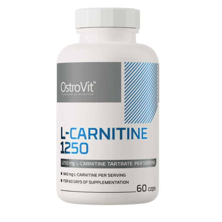 OstroVit L-Carnitin, 1250 mg, 60 kapsler