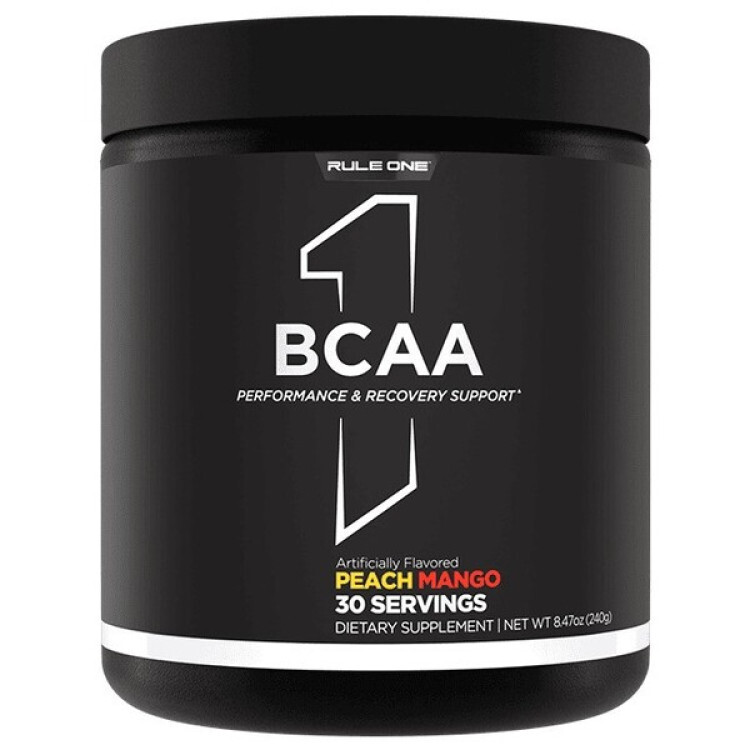 Rule One BCAA, Peach Mango, 240 gram