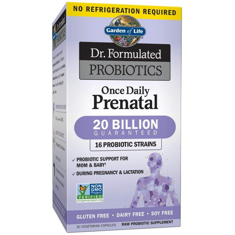 Garden of Life Dr. Formulated Probiotics Once Daily Prenatal, 30 kapsler