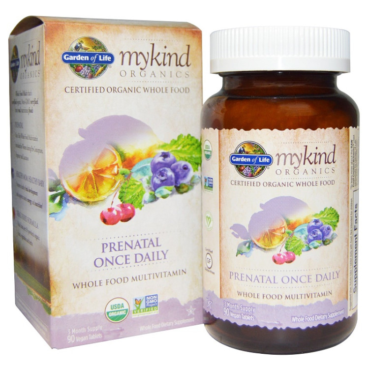 Garden of Life Mykind Prenatal Once Daily, 90 tabletter