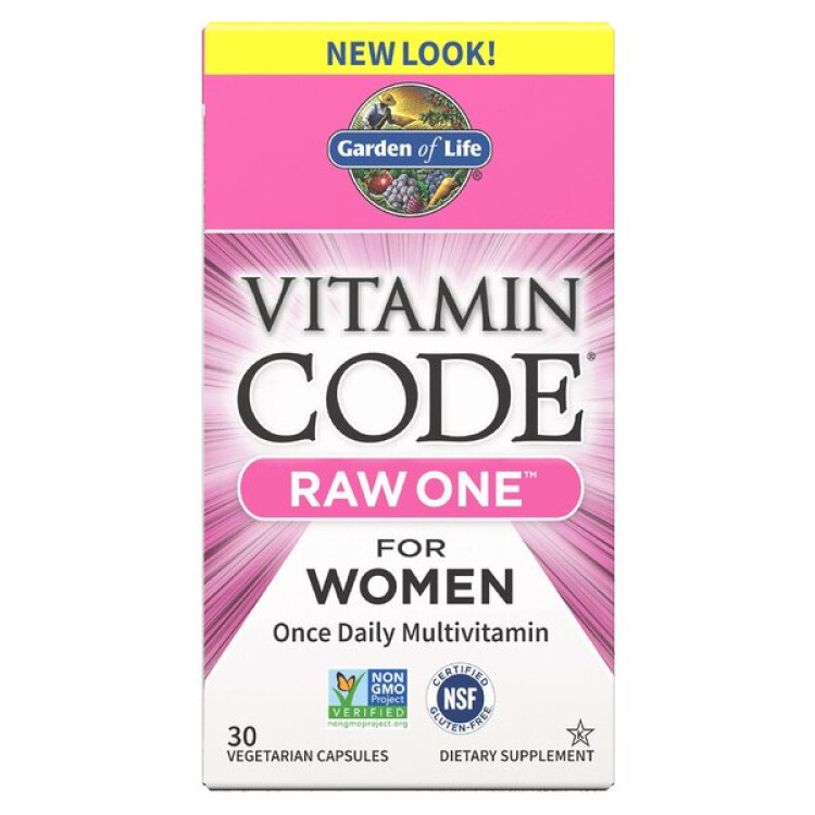 Garden of Life Vitamin Code RAW ONE til Kvinder, 30 kapsler