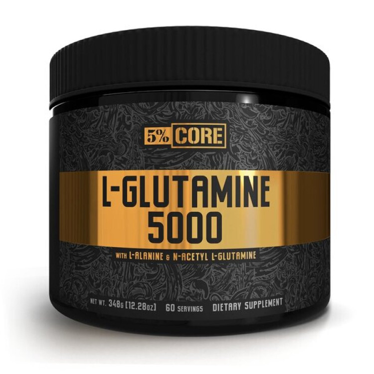 5% Nutrition L-Glutamin 5000 Core Series, 348 gram