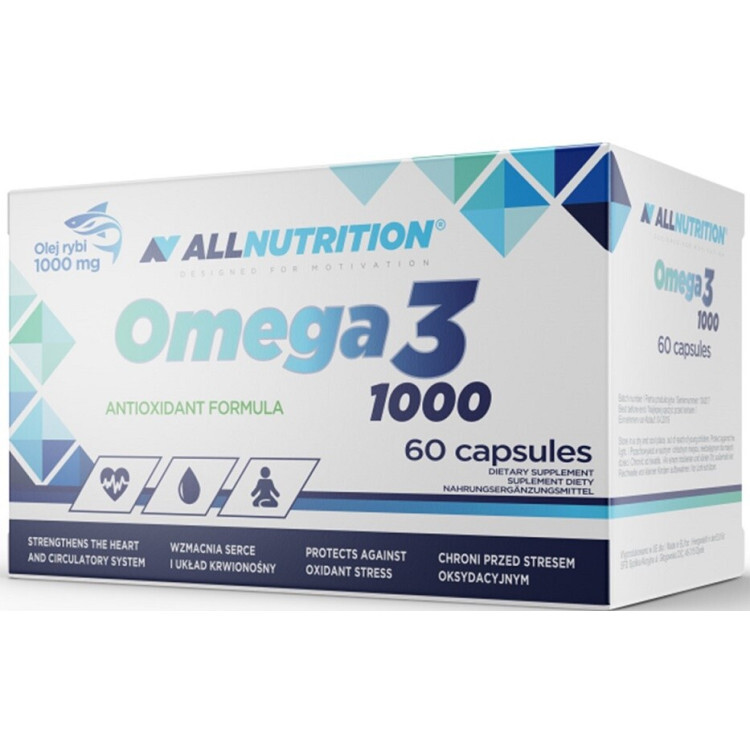 Allnutrition Omega 3, 1000 mg, 60 kapsler