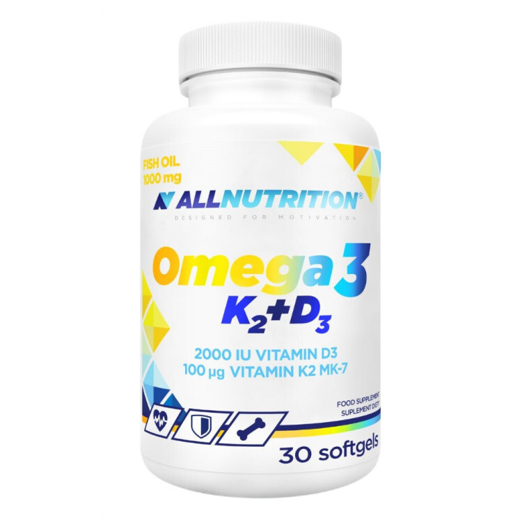 Allnutrition Omega 3, K2+D3, 30 kapsler