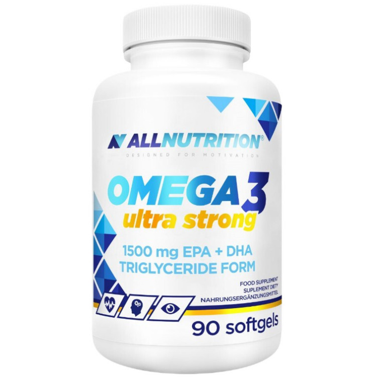 Allnutrition Omega 3 Ultra Stærk, 90 kapsler