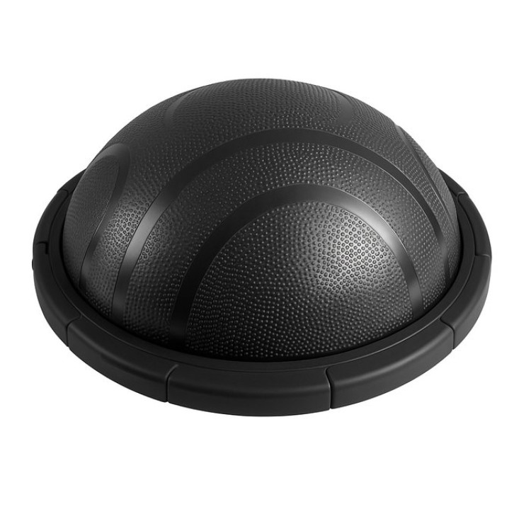 Balancetræner halvbold 60 cm med pumpe, sort