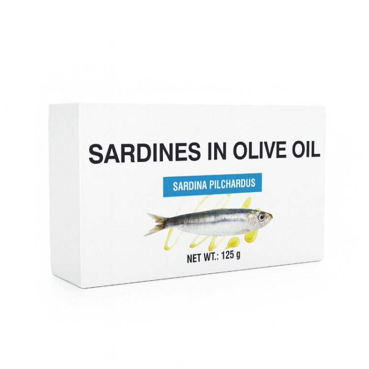 Sardiner i olivenolie (125 g)