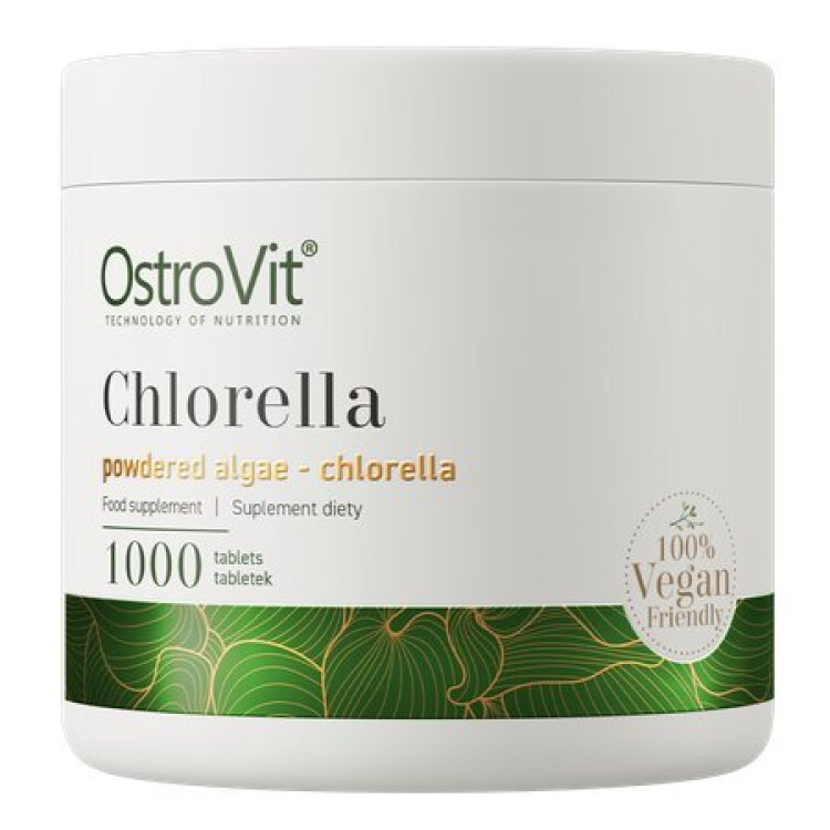 OstroVit Chlorella VEGE, 1000 tabletter