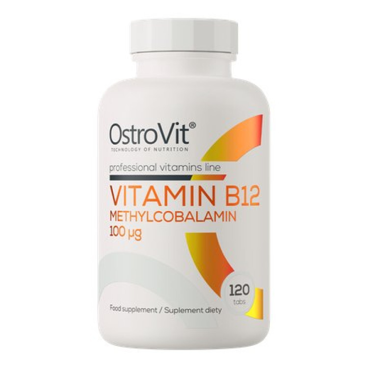 OstroVit Vitamin B12 Methylcobalamin 100 µg, 120 tabletter