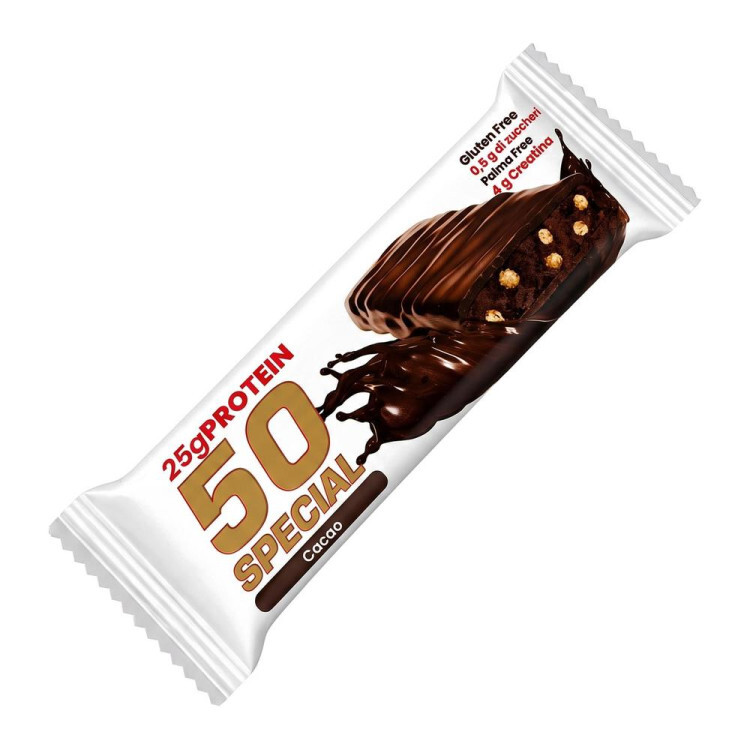 Bar med 25g protein og 4 gram kreatin (1 x 50 g) - Cacao