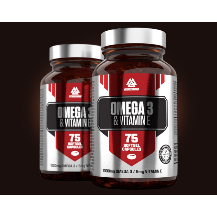 Omega-3 med E-vitamin (75 kapsler)