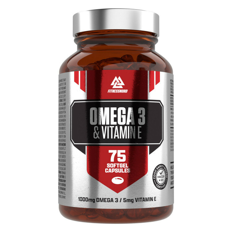 Omega-3 med E-vitamin (75 kapsler)