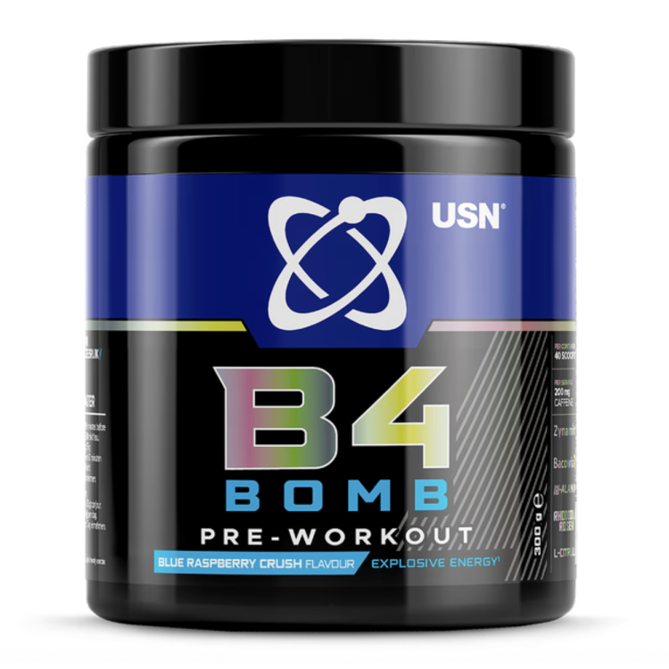 B4 Bomb Preworkout (300 g), Bedst før 27.09.2026
