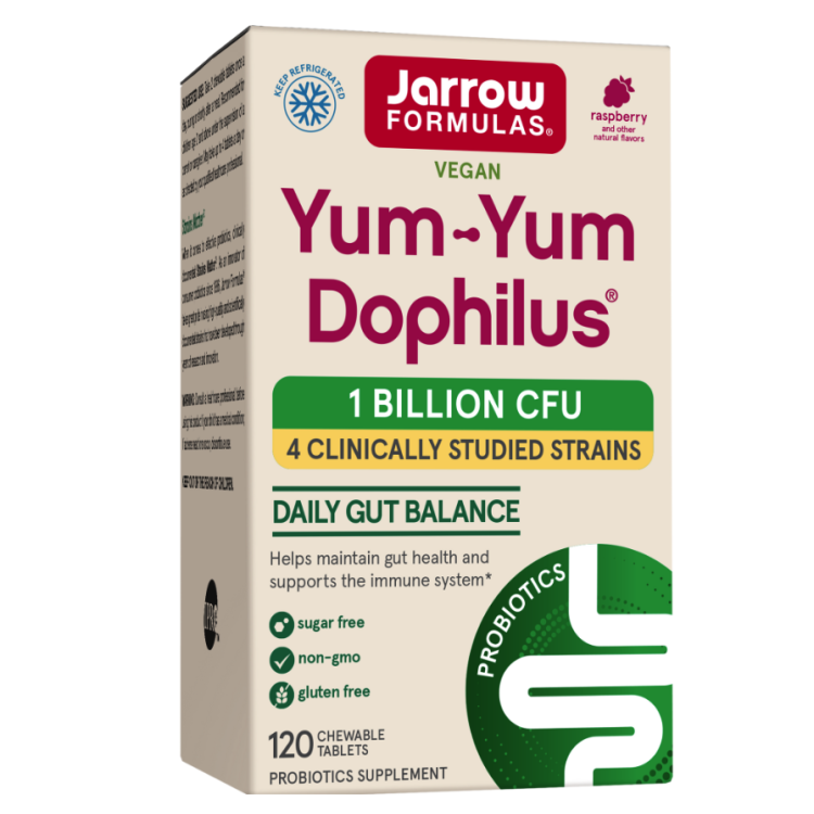 Yum-Yum Dophilus 1 Billion CFU (Raspberry), 120 chewable tabs