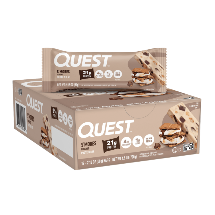 QUEST NUTRITION QUEST BARS, 12 stk-S'Mores