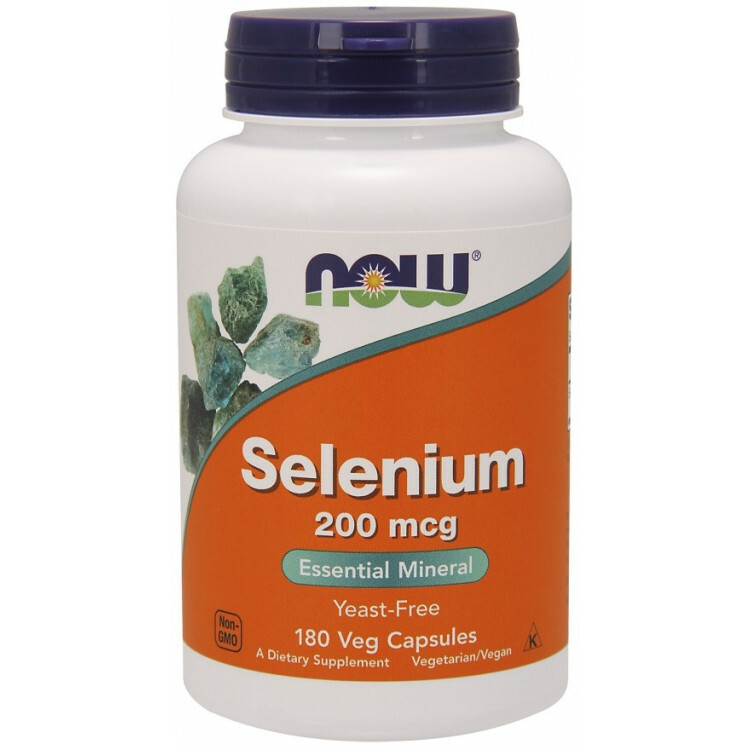 NOW FOODS SELENIUM 200 mcg 180 stk 