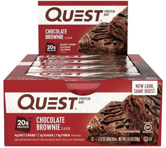 Quest proteinbars med højt fiberindhold (12 x 60 g)