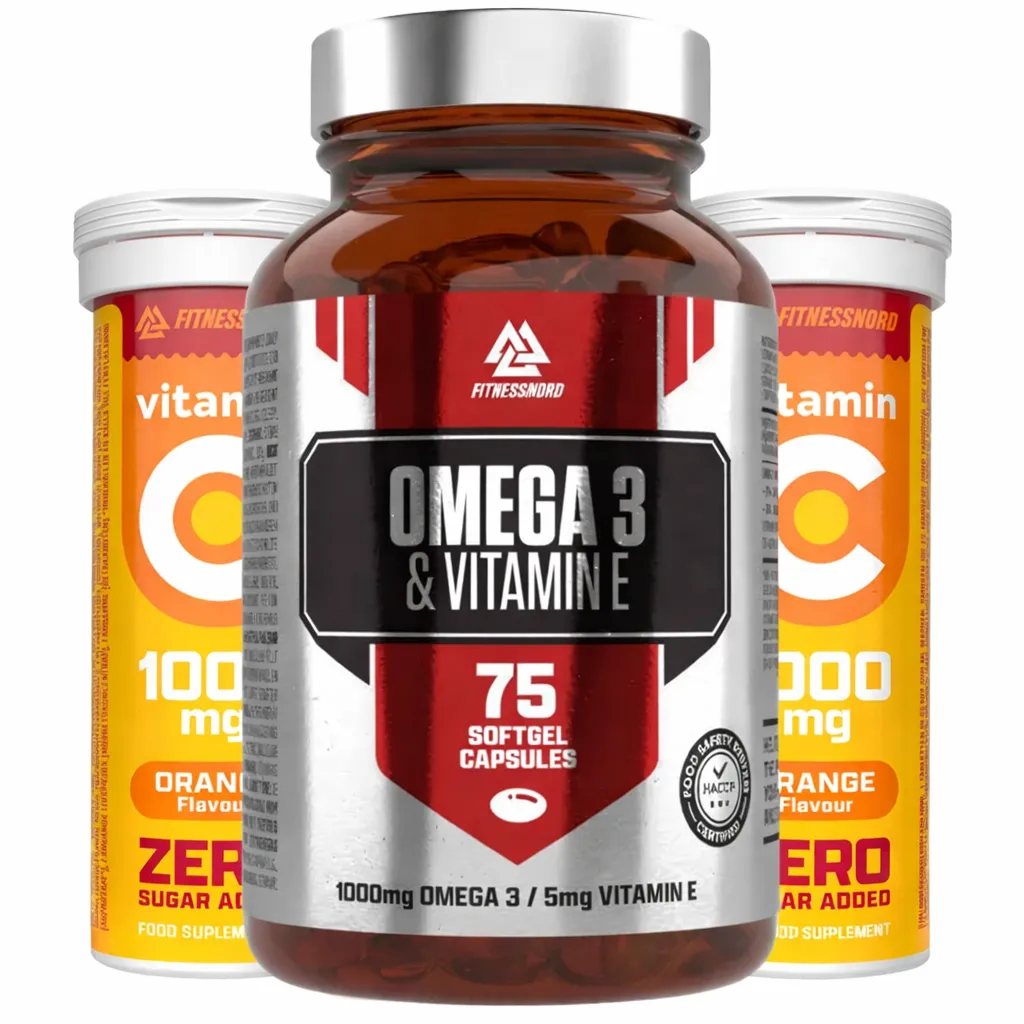 BUY 1 Omega-3 med E-vitamin (75 kapsler) GET 2 C-Vitamin 1000 mg Brusetabletter GRATIS