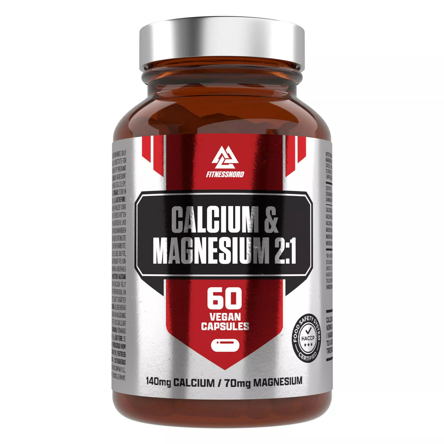 Calcium og magnesium (60 kapsler)