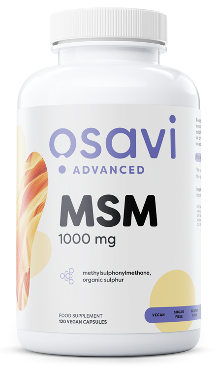 MSM, 1000 mg - 120 veganske kapsler | Køb her