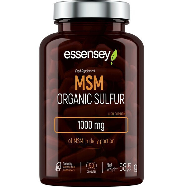 MSM Svovl 1000mg 90 kapsler | Essensey